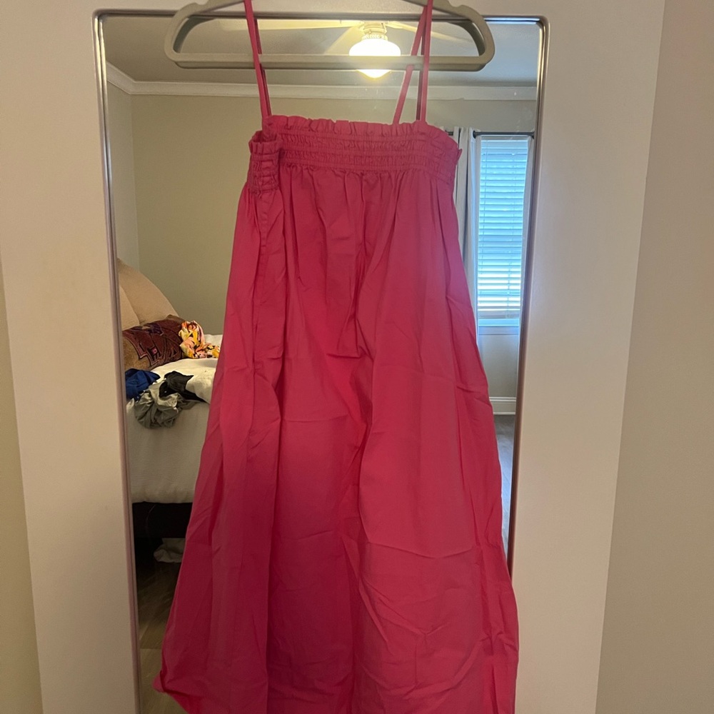Pink pistola midi dress